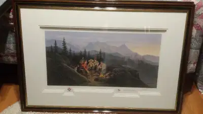 JAMES LUMBERS RCMP SERIES BEAUTIFULLY FRAMED 2 PRINTS AVAILABLE