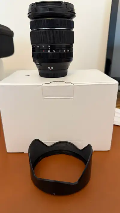 Versatile Fujifilm Fujinon XF 16-80mm f/4 R OIS WR lens. Has optical image stabilization and weather...