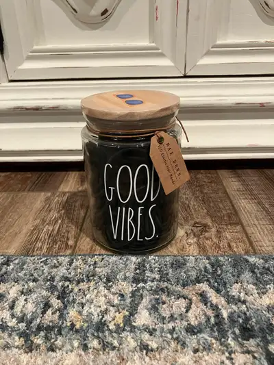 Rae Dunn Good Vibes Hair Elastic Jar, View more