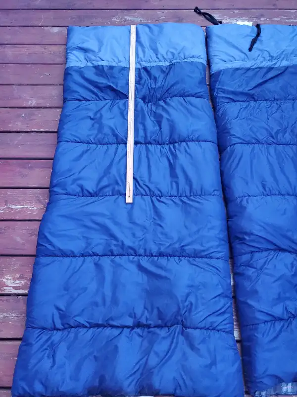 2 sleeping/camping bags blue color coton inside62863267284610127