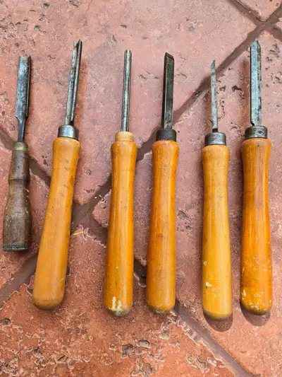 6 carpenter's wood lathe working tools, View more