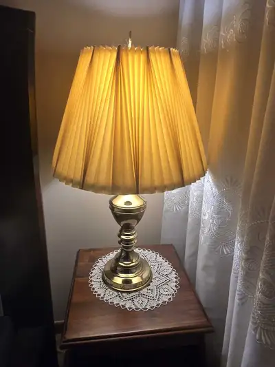 Vintage Brass Table Lamp. Have extra lamp base as well, no shade, View more