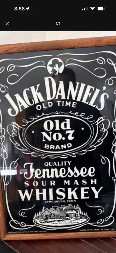 VINTAGE JACK DANIELS MIRROR SIGN, View more