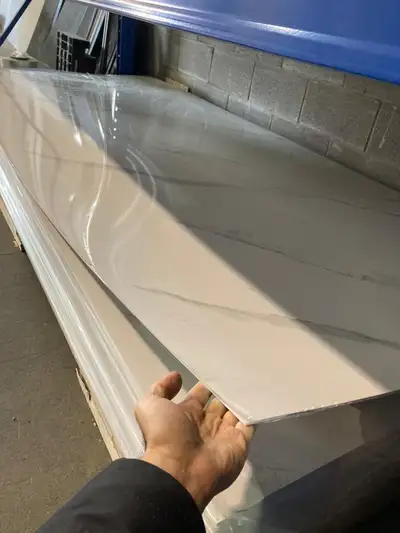 White Marble PVC Sheet - Clearance! | 4'x9' | 8mm Thickness, View more