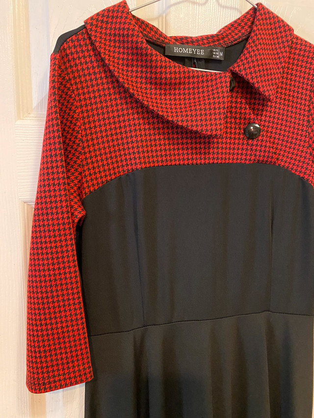 Red plaid & Black dress  in Women's - Dresses & Skirts in Saint John - Image 3