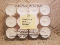 24 Honeysuckle & Mint tealight candles - new