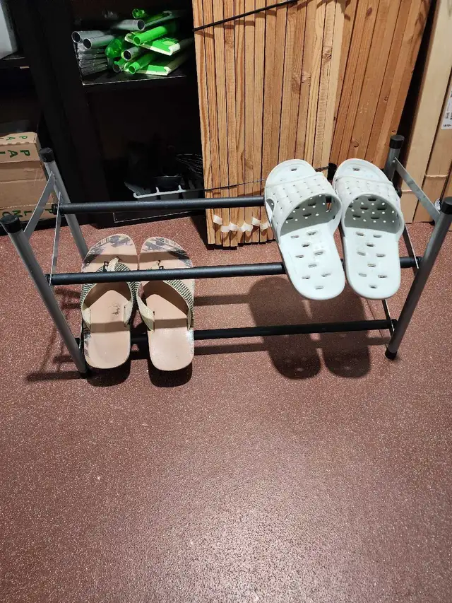 Expandable Shoe Rack for Closet 2 Tier, 24“-42“ Adjustable & Sta