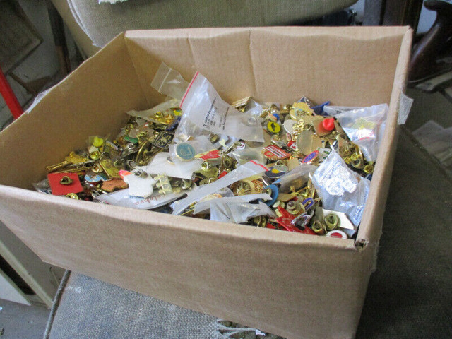 BOXFULL OF OLD LAPEL ENAMEL PINS $1.00 EA. LARGE ASSORTMENT in Arts & Collectibles in Winnipeg