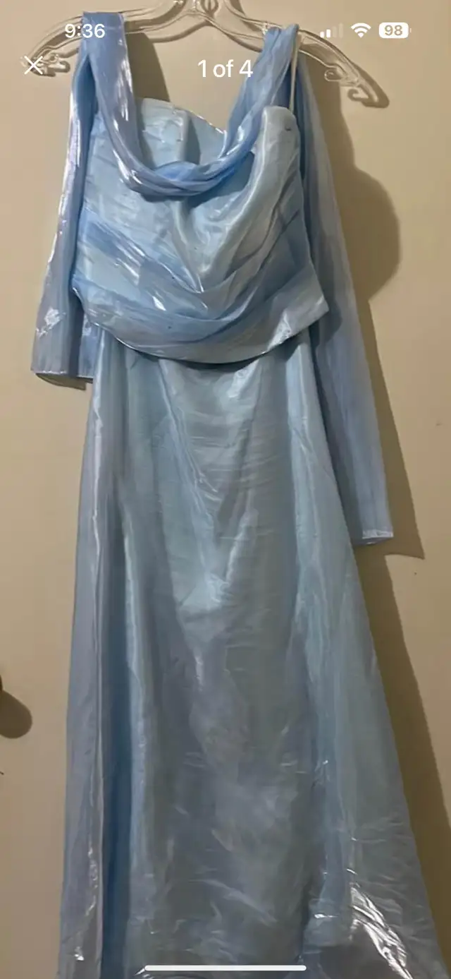 MOVING Beautiful shimmery baby blue grad/formal/ prom dress in Women's - Dresses & Skirts in Peterborough - Image 2