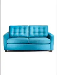 Beautiful Teal Blue Pull Out Couch - Double