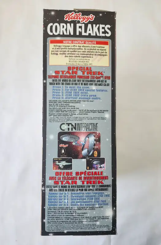STAR TREK Captain Kirk Kellogg’s Corn Flakes Cereal Box in Arts & Collectibles in Kitchener / Waterloo - Image 4
