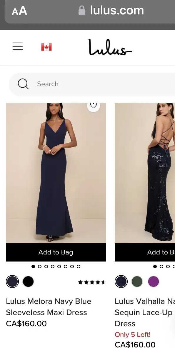 Lulu’s navy blue long gown maxi dress XS in Women's - Dresses & Skirts in City of Toronto - Image 3