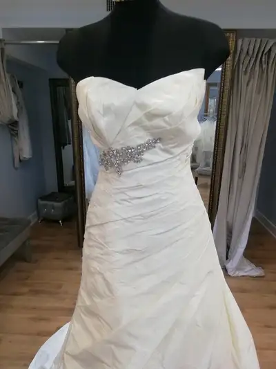 Strapless wedding dress, View more