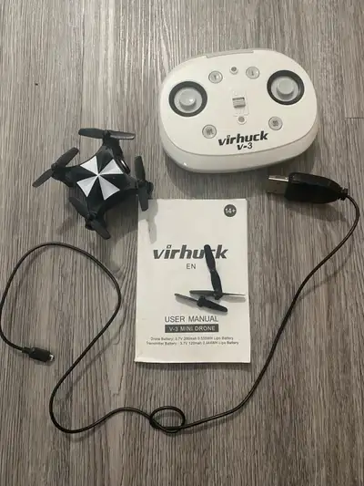 Take to the skies with this Virhuck V-3 mini drone, perfect for beginners and hobbyists alike! This...