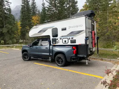 Perfect for 1/2 Ton Truck w/ 5’6” up to 8’ Bed. Only one owner. Like brand new, toilet and shower ne...