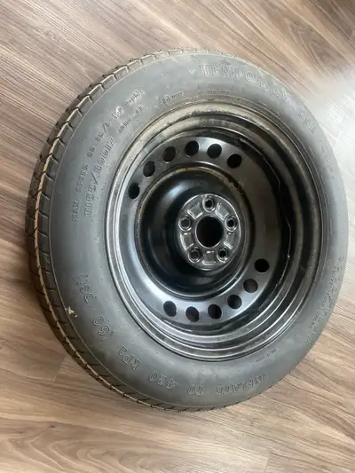 I am selling a used Goodyear T155/80D17 temporary spare tire mounted on a steel rim. This spare is i...