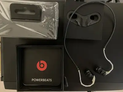 Powerbeats by dr.dre wireless earphones - black AS IS, View more
