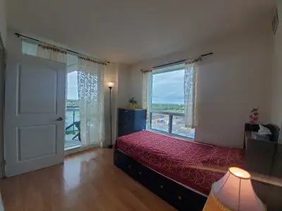 Fully Furnished Private Apartment Room on 9th floor, for ONE Professional Lady. Major intersection B...