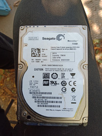 Seagate 2.5" 750GB SATA Notebook Hard Drive, 2.5"x9mm Fo