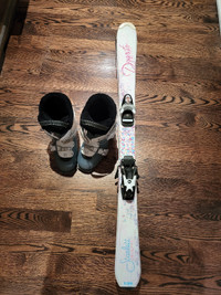 Girl Ski's & Boots 