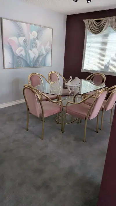 Dining room table and 6 chairs , View more