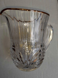Vintage crystal pitcher. 