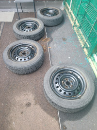195/65/R15 winter tires with rims for just $340 in total OBO