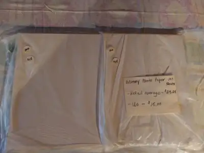 Glossy Photo paper - PRICE REDUCED!, View more