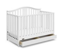 Graco Solano 4-in-1 Convertible Crib with Drawer in white colour
