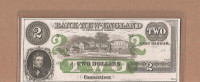 1800's $2 The Bank of New-England at Goodspeed's Landing - CON