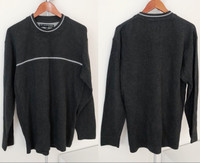 B.C. Clothing Men’s Cotton Grey Gray Crewneck Sweater (Size M)