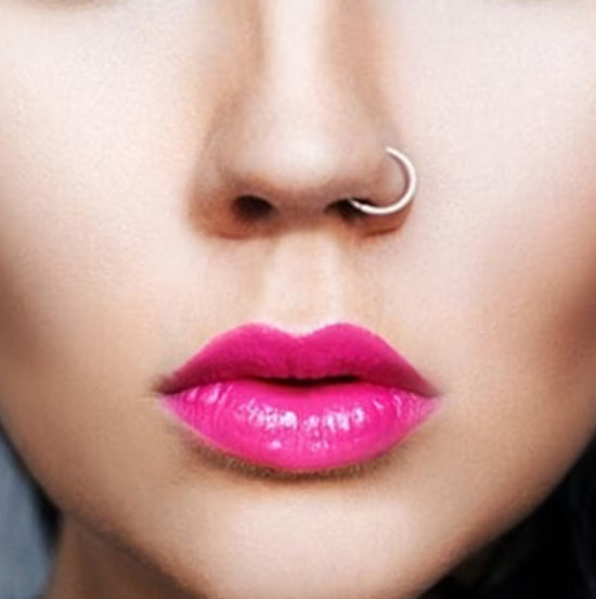 Fake Ring Body Jewelry Silver Ring Hoop Nose Nipple Tongue Lip in Jewellery & Watches in Victoria