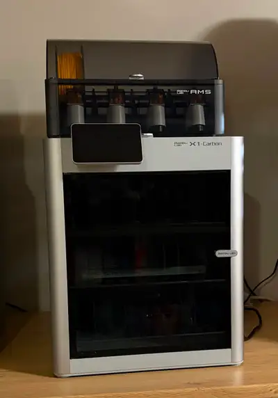Bambu Labs X1 Carbon 3D printer with AMS, View more