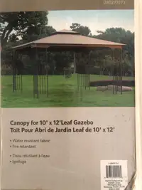 Gazebo canopy