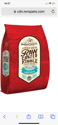 Stella and Chewy’s  raw  Coated  Kibble, Grass Fed Lamb dog food