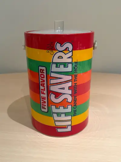 Life Savers colorful vintage style ice bucket, View more