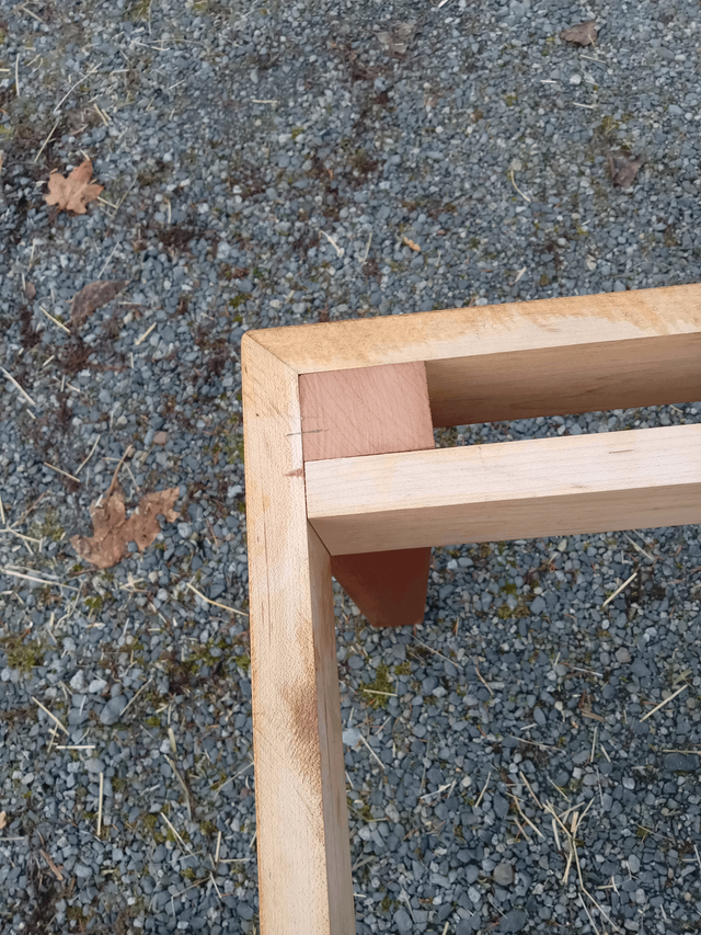 Solid Cherry-wood legs support eastern maple frame, in Other in Nanaimo - Image 3