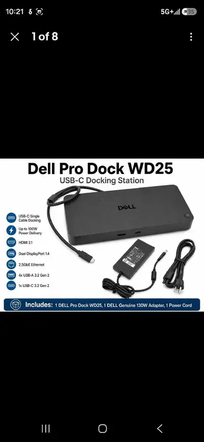 Dell Pro Dock WD25, View more