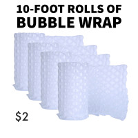 Bubble wrap for moving/packing