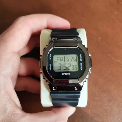 Cool Metal Black Digital Watch, View more