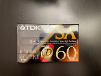 TDK SA 60 Cassette Tape High Bias Type 2 II Sealed New