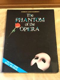 Vintage Phantom of the Opera Musical collectible Song book 1992