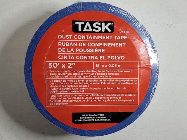 Cantech & Task double-sided tape 2" x 50'/ruban double-face neuf in Other in West Island - Image 3
