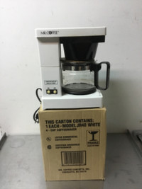 2 MR. COFFEE 4 CUP COFFEE MAKERS—1 new 1 used—