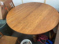 antique oak kitchen table and chair set