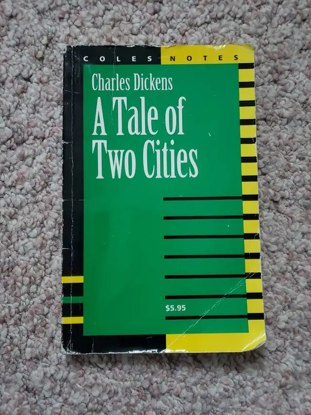 1985 Coles Notes - Charles Dickens, "A Tale of Two Cities" in Fiction in Cambridge - Image 2