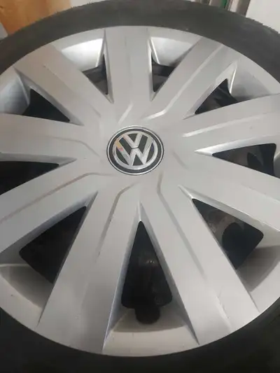 I'm selling a set of VW winter tires mounted on steel rims, perfect for safe winter driving. These a...