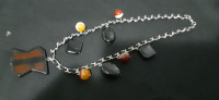 Agate stone necklace