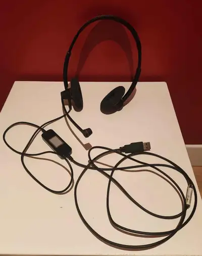 micro-casque double oreillette large bande Sennheiser SC60 USB, View more