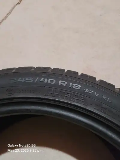 I have 4 tires with 80% treads or more exillent condition and shape and Brand they were for bmw 330...